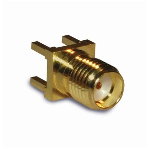 901-144-8RFX, РЧ соединители / Коаксиальные соединители VERTICAL PCB JACK GOLD PLATED BRASS