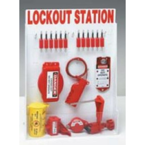 gws50994, Станция для блокираторов открытая средняя, полистирол, 660х495х127 мм, цвет – белый, 1 шт/упак