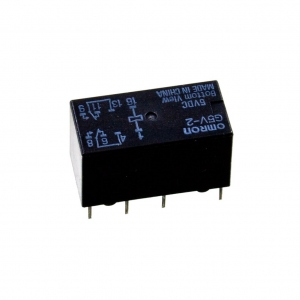 G5V-2-5DC, Signal Relay 5VDC 2A DPDT( (20.5mm 10.1mm 11.5mm)) THT