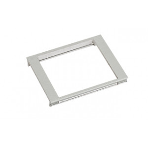 Рамка в профиль SHELF-MULTI одинарная (ANR, -) 017303, одинарная алюминиевая рамка к профилю SHELF-MULTI, для установки одинарного блока стандартных розеток, выключателей и др.
