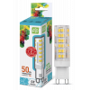 Лампа светодиодная LED-JCD-standard 5Вт 230В G9 4000К 450Лм 4690612004631
