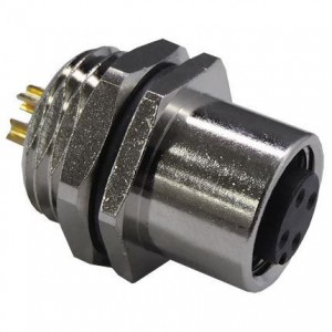 SS-12000-005, Цилиндрические метрические разъемы M12 A-Code Female Receptacle 4Contacts