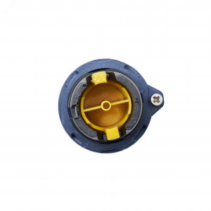 Головка кнопки плоская без фиксации, желтая, алюминий M22P-FMYA