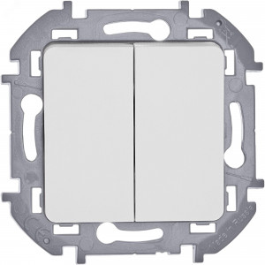 Выключатель 2-кл. Inspiria 10А IP20 250В 10AX механизм бел. Leg 673620