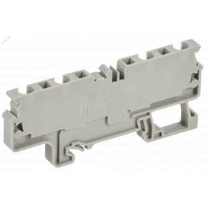 ARMAFIX Клемма пружинная CX4-3 4мм2 трехконтактная серая IEK AF-CT40-00-3-K03-004