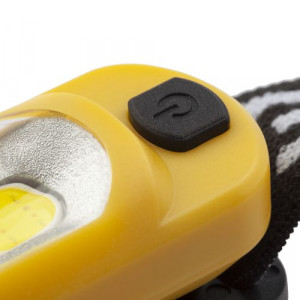 Фонарь аккумуляторный налобный светодиодный рабочий GA-801 мощный яркий 4 режима желт./черн. Б0061089