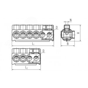 Набор клеммников НК-15 (SV-15: 3х KE 10.1+1х KE 10.3), для сетей уличного освещения