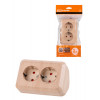 Розетка угловая двойная 2П+3 открытой установки с з/ш IP20 250В 16А сосна 