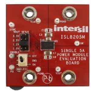ISL8205MEVAL1Z, Средства разработки интегральных схем (ИС) управления питанием ISL8205 EVALUATION BOARD