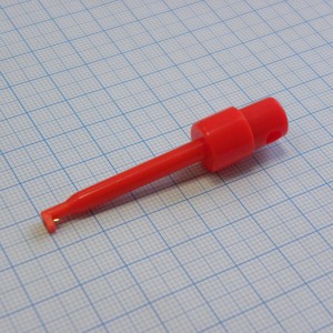 Щуп "зацеп" 57мм красный, PT-20-135, зажим " крючок "