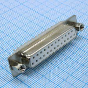 DS1034-25FWNSI15, Разъем D-Sub (розетка) 25 контактов на плату