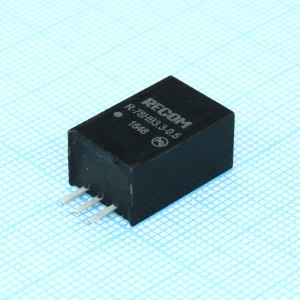 R-78HB3.3-0.5, Преобразователь DC/DC, без изоляции, выход 3.3В/0.5А, вход 9...72В