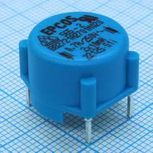 B82721A2362N001, Дроссель силовой с кольцевым ферритовым сердечником (с токовой компенс.) 2x400uH 3.6A, горизонтального исполнения