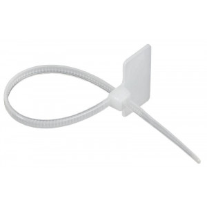 Хомут 2.5х110мм P6.6 маркерный бел. (уп.100шт) IEK UHH14-D025-110-100-K01