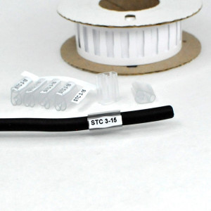 Держатель маркера STC-3-15, Контейнер для маркера, нанизываемый на кабель, длина 15 мм, диаметр провода 3,5 - 8,5 мм, в упаковке 500 держателей для установки маркера HIC