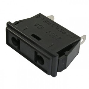 AC-027, Разъем питания серии AC, розетка установочная на защелках, универсальный Тип А - Тип С, 10А 250В