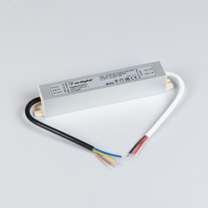 Блок питания ARPV-24020-B (24V, 0.8A, 20W) 020848, Источник напряжения с гальванической развязкой для светодиодных изделий. Входное напряжение 100-240 VAC. Выходные параметры: 24 В, 0,83 А, 20 Вт. Встроенный PFC >0,5. Герметичный алюминиевый корпус IP 67. Рабочая температура -25…+50C?. Габаритные размеры