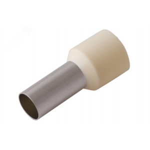 Наконечник штыревой втулочный изолированный F-12 мм 16 мм2 (НШВи 16-12) слоновая кость 08-0832