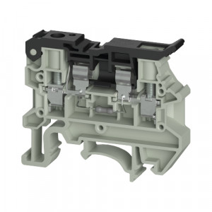 Предохраниетльная клемма WTN 4 FSI12 5X20, Предохранительная клемма, тип предохранителя: 5x20, LED 12V, тип фиксации провода: винтовой, номинальное сечение: 4 мм кв., 12A, 12V, ширина: 8 мм, цвет: серый тип монтажа: DIN35