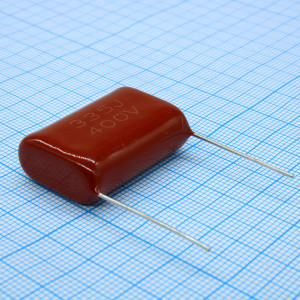 L-KLS10-CL21-335J400-P27, Конденсатор металлоплёночный полиэтилентерефталатный 33мкФ 400В ±5% шаг выводов 27мм