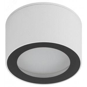 Светильник OL28 WH/BK под лампу GX53 IP44 настенно-потолочный спот черн./бел. Б0055581