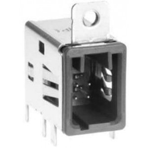 GT17HN-4DP-2DS(C)(10), Автомобильные разъемы 4C BRD SDE R/A DIP DR W/O FLANGE BLUE