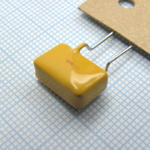 TRF600-150-2, Самовосстанавливающийся предохранитель PTC 0.15A(hold) 0.3A(trip) 600VAC 250VDC 3A 1W 1.4s 6Ohm Radial 9 X 4.6 X 12.5mm