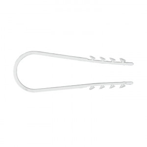 Дюбель-хомут d19-25мм для круглого кабеля бел. (уп.50шт) PROxima plc-ncs50-19x25w