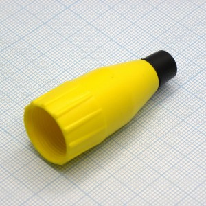 XLR колпачок желтый d=3-6.5мм, AC-NUT-YEL, желтый колпачок для разъемов XLR