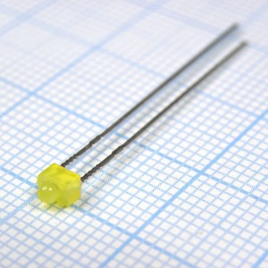 L-2060YD, Светодиод 1,8мм/желтый/588нм/5-8мкд/70°