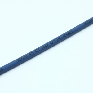 Трубка термоусадочная ТУТ нг 1,5/0,75 синяя, термоусаживаемая трубка в метровой нарезке, не поддерживает горение