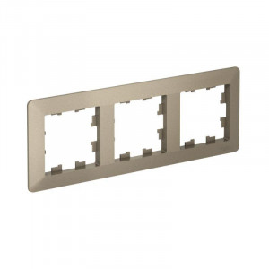 ATLASDESIGN AIR 3-постовая РАМКА, ШАМПАНЬ/дымчатый черный ATN220503