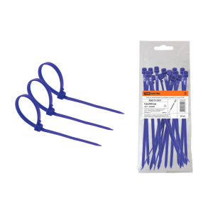 Хомуты нейлоновые 3,6х200мм (синий) (25 штук) SQ0515-0351