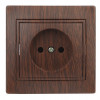 1-201-10 Розетка 2P, 16А-250В, IP20, СУ, Plano, венге (10/200/2400) Б0030056