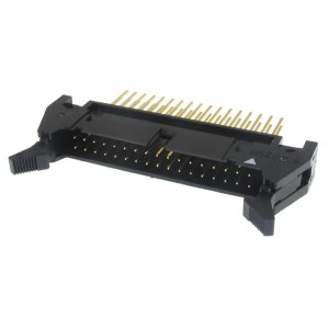 HIF3BA-14P-2.54W, Проводные клеммы и зажимы 14P STRT PIN HEADER WIRE WRAPPING 4-WALL