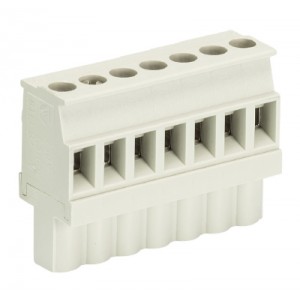 Розетка Wiecon 8213 B / 7 VL OB, Розеточный разъем, прямой, на кабель, шаг: 5.08 мм, 7 полюсов, фиксация провода винтовая, исполнение: без маркировки, 400V, 12А, цвет: серый