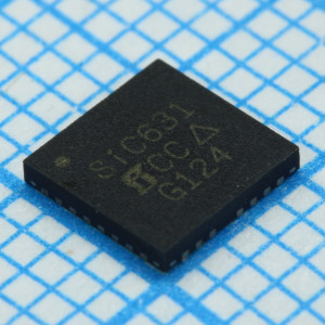 SIC631CD-T1-GE3, Драйвер верхнего/нижнего плеча инвертирующий 55A один выход 31-Pin PowerPAK MLP EP лента на катушке