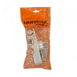 Тройник на 3 гнезда без заземления 6А А203