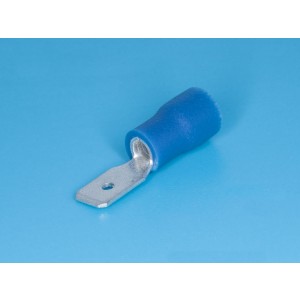 TAI4.8-2M, Клемма ножевая 4,8мм, вилка на провод 1,5-2,5мм, изолированная, кратно 100шт.