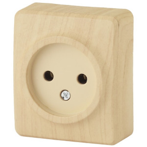11-2201-11 Розетка 2P, 16АХ-250В, ОУ, Эксперт, сосна (24/240/4800) Б0020681