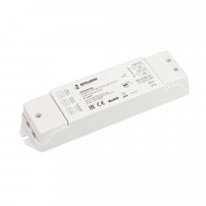 INTELLIGENT ARLIGHT Конвертер SMART-0-10V-302-72-SH-DRI-PD-SUF (230V, 2x20mA, 2.4G) 038155, Конвертер RF сигнала серии SMART в сигнал 0/1-10V (выбор переключателем на корпусе). Питание AC230V, выходной сигнал 0/1-10V, нагрузочная способность 20mA/канал, 2 канала, функция Push-DIM. Корпус - PVC. Габариты 175х45х27 мм.