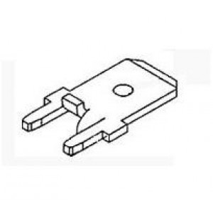 1217861-1 (Mouser Reel), Клеммы TAB .250 STR QC TIN Reel of 1000
