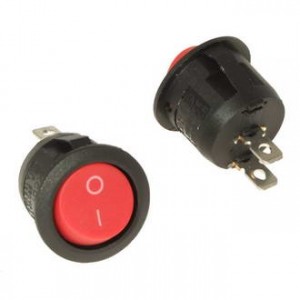 KCD1-101-5-C3-R/2P ON-OFF, Клавишный переключатель KCD1-101-5-C3-R/2P, ON-OFF