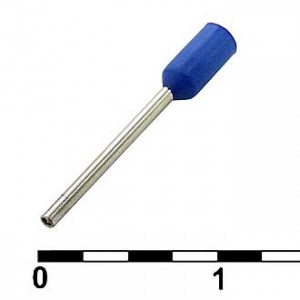 DN00208 BLUE (0.75X8MM), Наконечник на кабель DN00208, синий, 0.75x8 мм