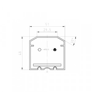 Разделительная пластина 9702/10 BL, Разделительная пластина 9702/10 BL