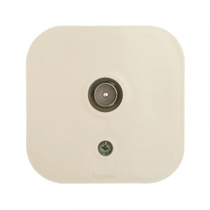 Quteo Розетка телевизионная TV наружная бежевая 782245