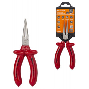 Круглогубцы диэлектрические, 160 мм, 1000 В, CR-V, «ПрофиЭлектрик» SQ1010-1105