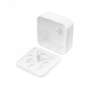 Коробка распаячная ОУ для кабель-канала 50х50х20 мм, белая, IP40 28-3073