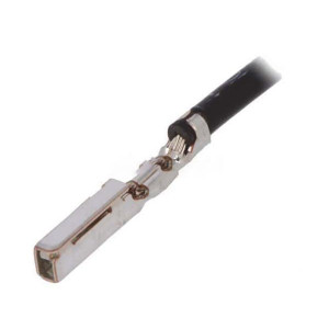 SWPR-22LK200-D, Контакт, "розетка", луженые, 22AWG, JWPF, обжим, 3А, Ш.контактов: 2мм