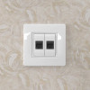 Розетка компьютерная 1-м СП 1мод. Brava RJ45 кат.5E разъем Hyperline бел. 76654B